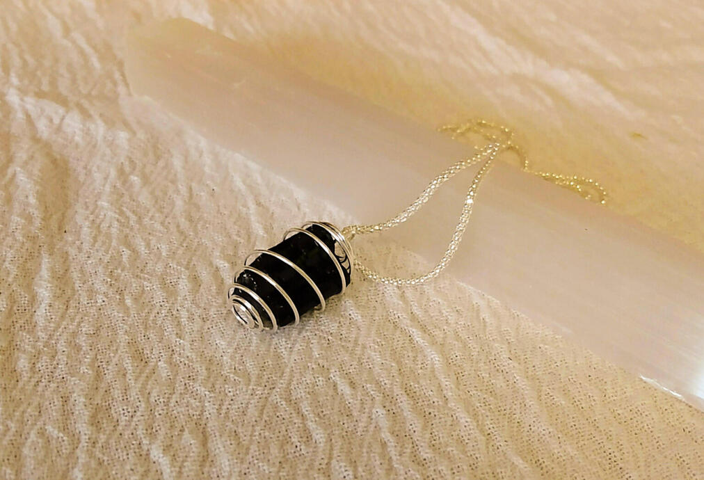 Sterling Silver + Black Tourmaline