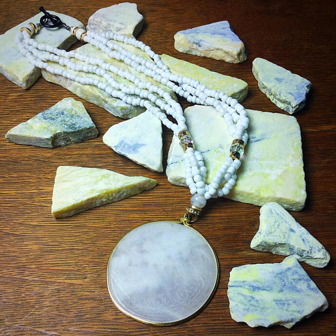 Gold, Rose Gold, Marble + Swarovski Crystal