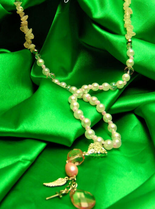 Sterling Silver, Rose Quartz + Swarovski Crystal